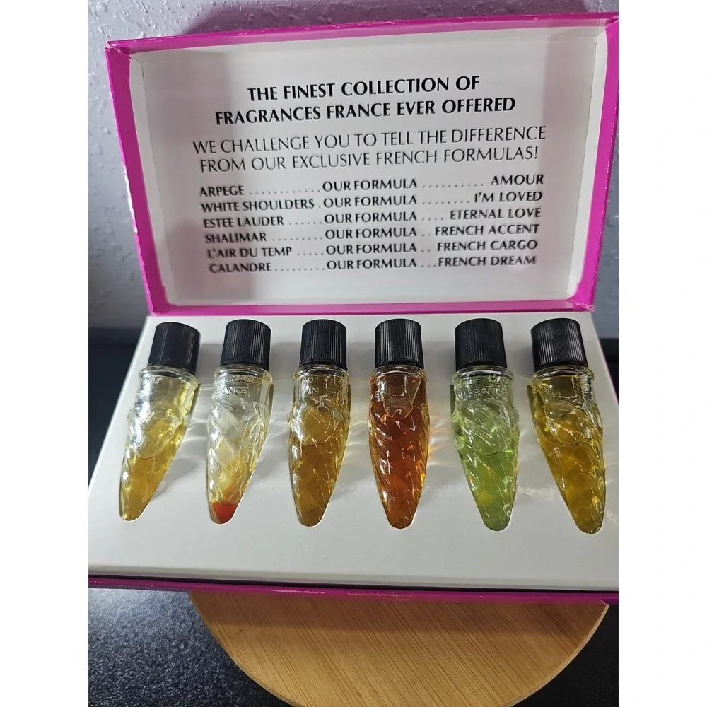 Vintage The French  Collection Six Perfumes By Louis D'or Of France Gift Boxed